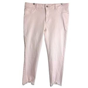 DL1961 Women's Florence Mid-Rise Instasculpt Blush Pink Crop Jeans Size 33